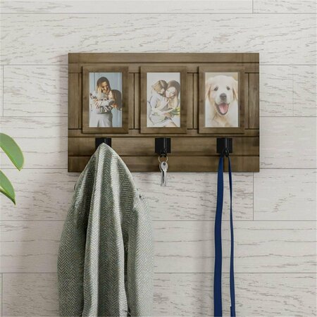 LAVISH HOME Lavish Home Wall Picture Collage with 3 Hanging Hooks - 4 x 6 in. 80-WALLP-2